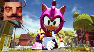 Hello Neighbor - My New Neighbor Sonic Big Amy Rose Act 3 Gameplay Walkthrough