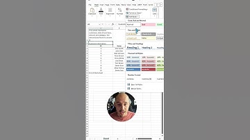 How to make an excel sheet accessible highlight