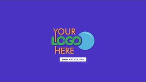 Flat Logo Animation reveal 2d minimal colorful V3