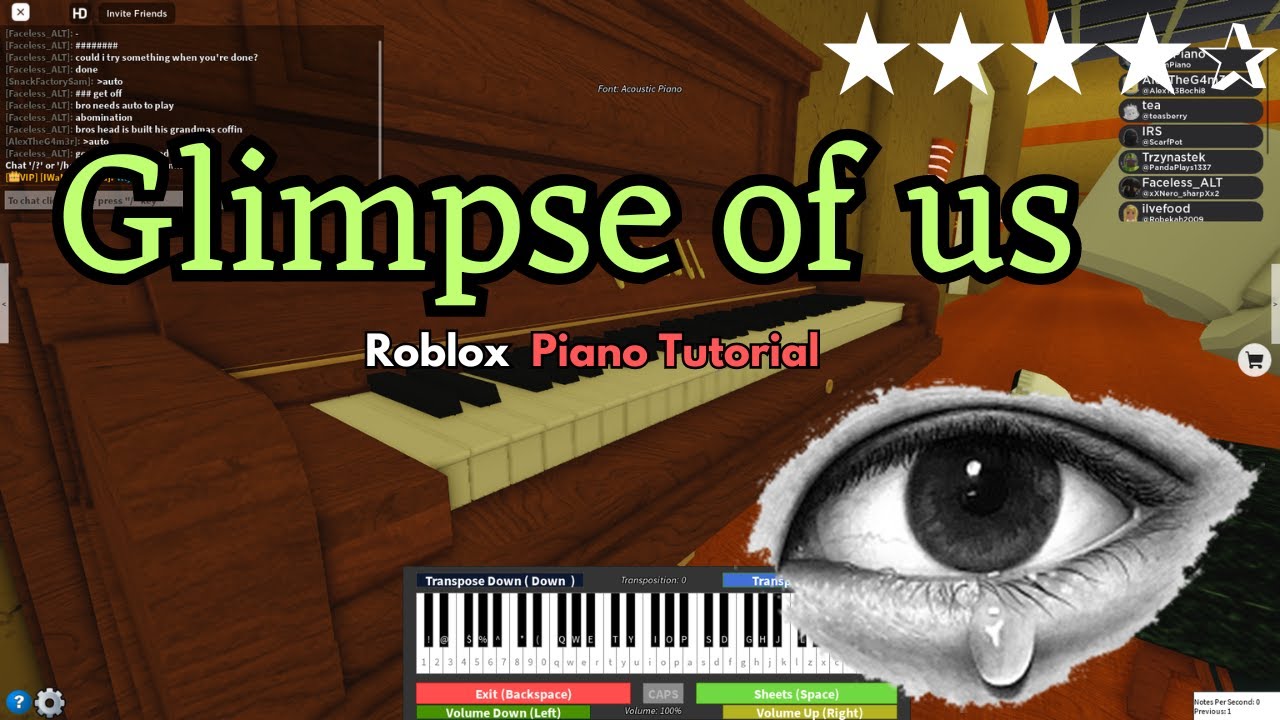 Roblox Piano - Faded  Piano, Piano games, Roblox