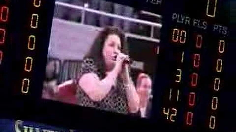 Kathy Lantz singing The National Anthem