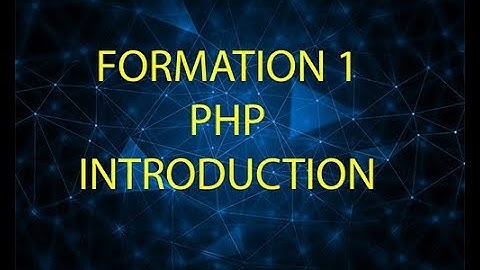 Formation php - Introduction (Darija)