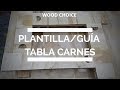 Plantilla/Guía Tablas Para Carnes o de Picar