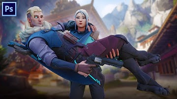 FREE Valorant 3D Thumbnail - Blender SpeedArt (Insane Carry)