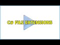 C# file extensions