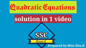 ssc board chapter 2 Quadratic equations | Question bank solution |full chapter solution