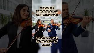 Minister van Buitenlandse Zaken speelt tweede viool: Yesilgöz schudt als eerste de hand van Zelensky