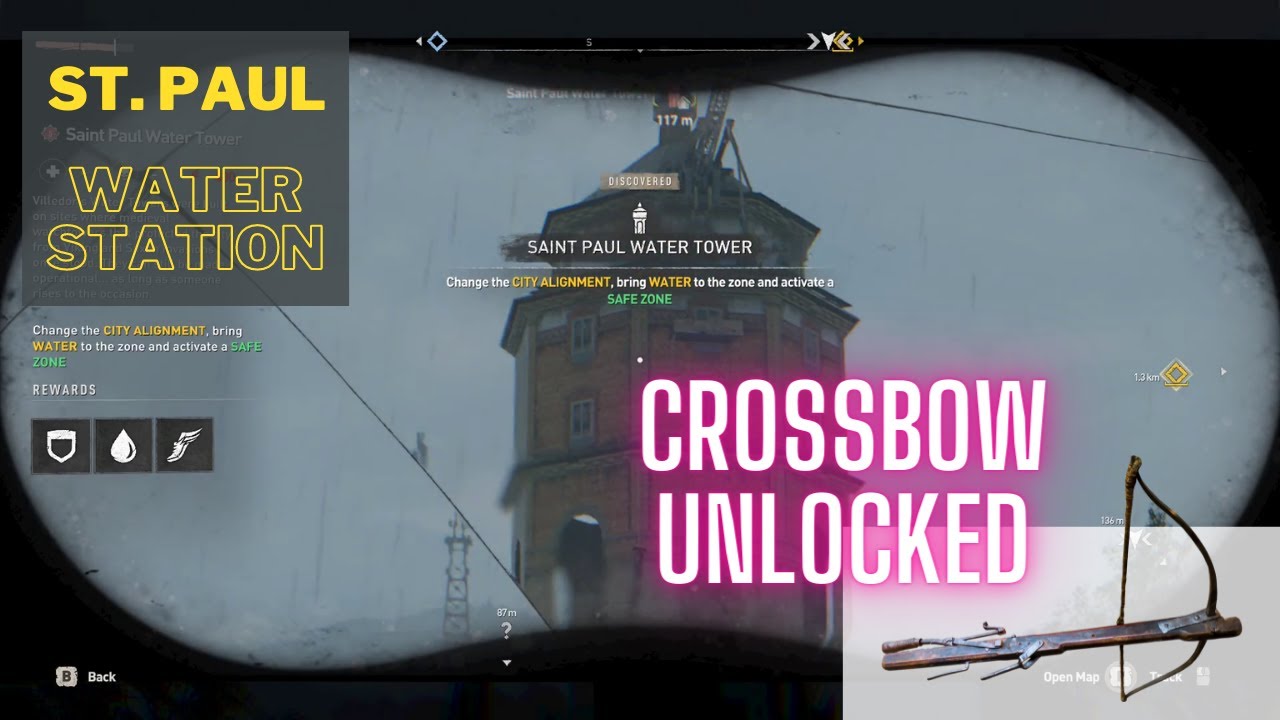 DYING LIGHT 2 SAINT PAUL WATER TOWER CROSSBOW UNLOCKED YouTube