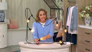 Tommy Bahama 24' Plug-In Edison Bulb String Lights on QVC