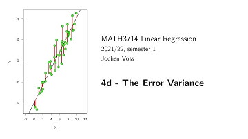 MATH3714, Section 4.4: The Error Variance