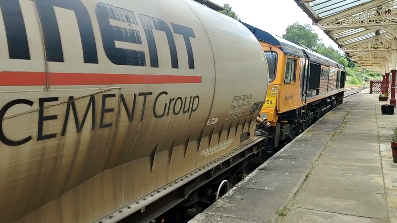 Castle Cement Freight Move GBRf 66764 4N00 Hellifield 21/06/2023