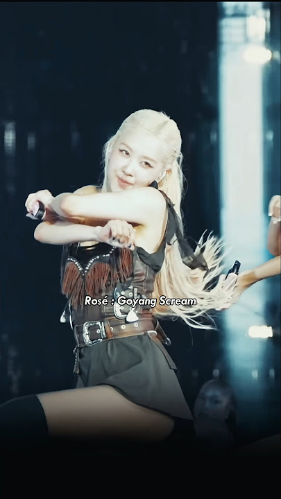 Rosé’s legendary “Goyang scream” moment 🔥#shorts #rose  #deadlinetour #goyang