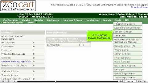 Edit margins in ZenCart  | ZenCart Margins