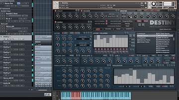 Destiny for Kontakt Multi-Timbral example in Cubase