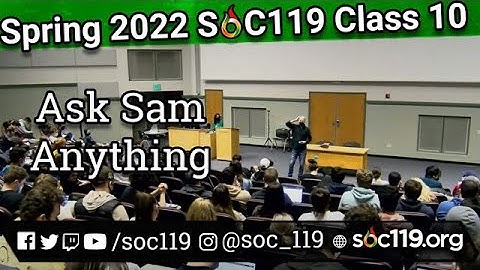 Thoughts Moving Forward | 22SP Class #10 Full Lecture