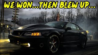 We Went Drag Racing In The Middle Of Winter! No Prep: Christmas Race! We Blew Up The Mustang...