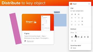 Distribute to key object with Singari plugin for Figma/FigJam