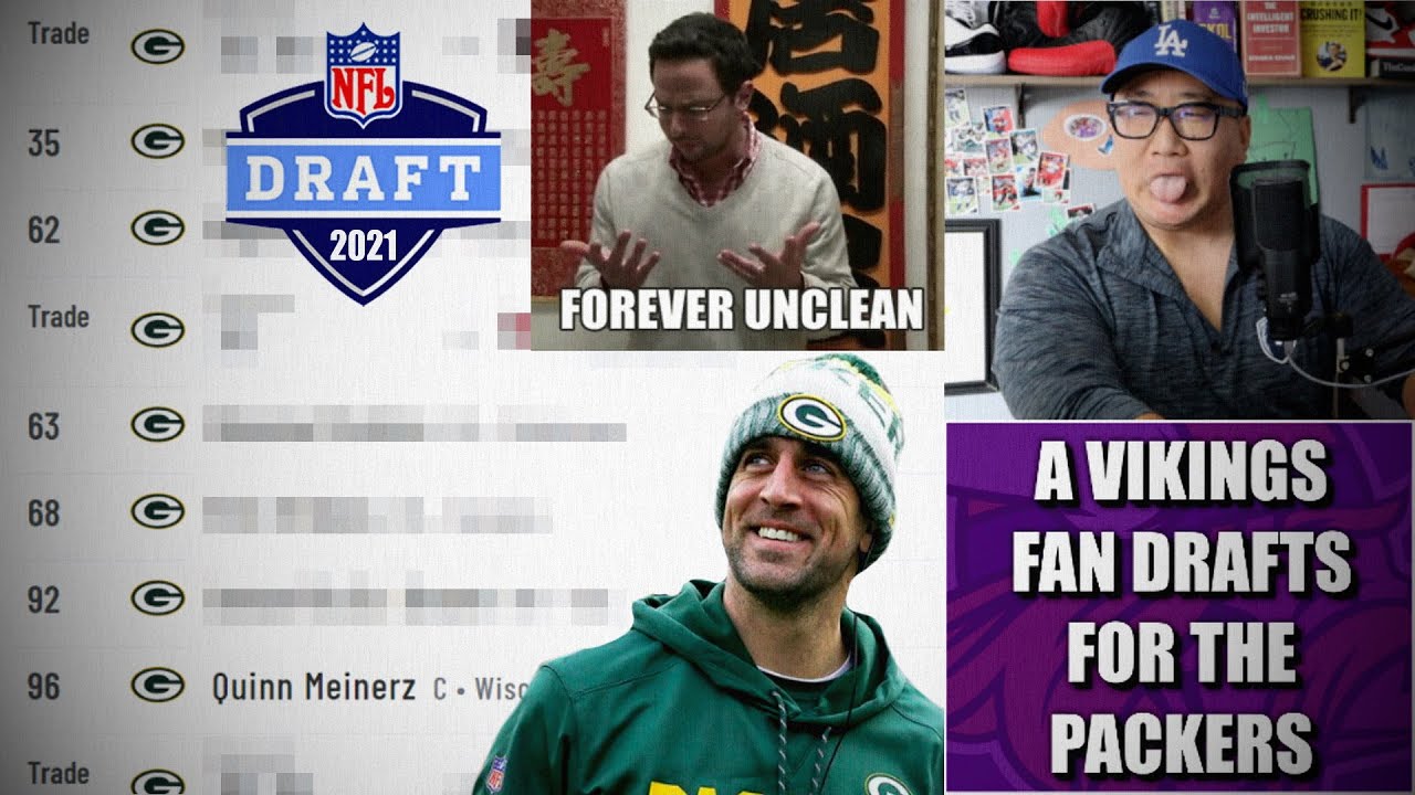 A Vikings Fan Does a 7Round Packers Mock Draft 🤮🤮🤮 YouTube
