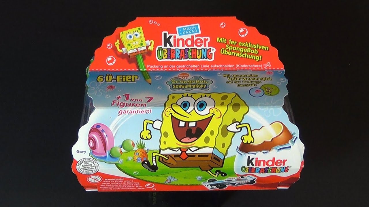 Many Kinder Surprise Egg Disney Pixar Surprise Spongebob