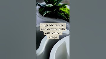 Leather Drawer Pulls #decorhacks #diy