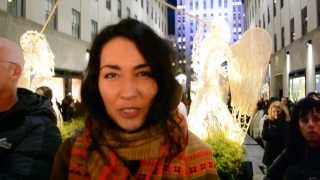 Alina Fox at Rockefeller Center and Saks Fith Ave. Christmas Show 2013.