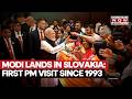 PM Modi Arrives In Slovakia On Historic Visit, Receives Enthusiastic Welcome From Indian Diaspora