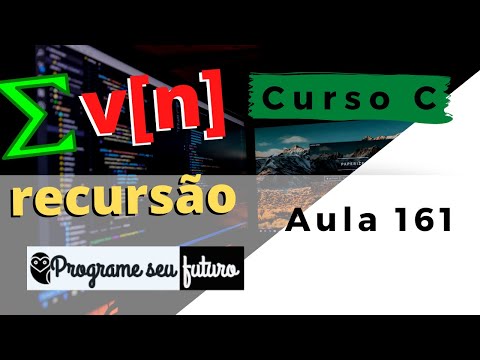 Curso de Programação C | Como somar os elementos de um vetor com recursão? | Aula 161?