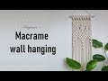 [DIY] Macrame wall hanging for beginner 마크라메 초보자용 월행잉 만들기