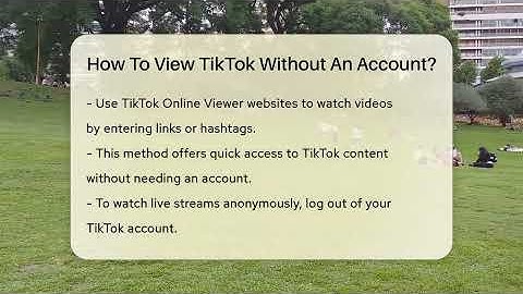 How To View TikTok Without An Account? - Everyday-Networking