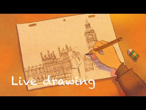 Live drawing | How to draw a romantic couple with a pencil sketch - Puuung - Live drawing | How to draw a romantic couple with a pencil sketch - Puuung
