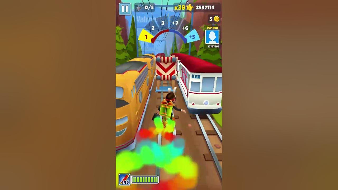 Subway Surfers Glitches Short 1 Going through the trains Frank YouTube