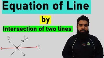 Equation of line by  intersection two lines