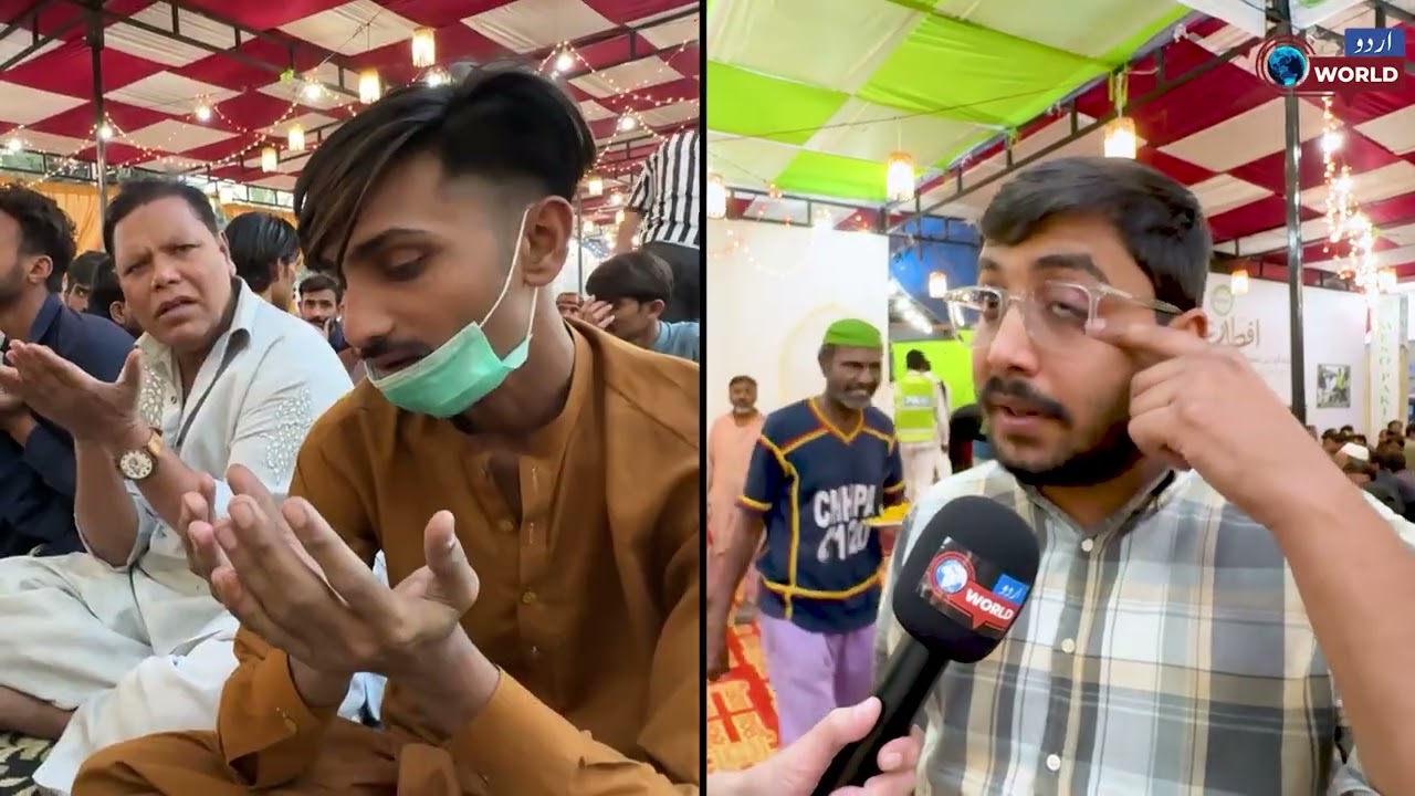 Karachi mein Ramzan-ul-Mubarak mein jagah jagah iftar ke dastarkhwan saj gaye.