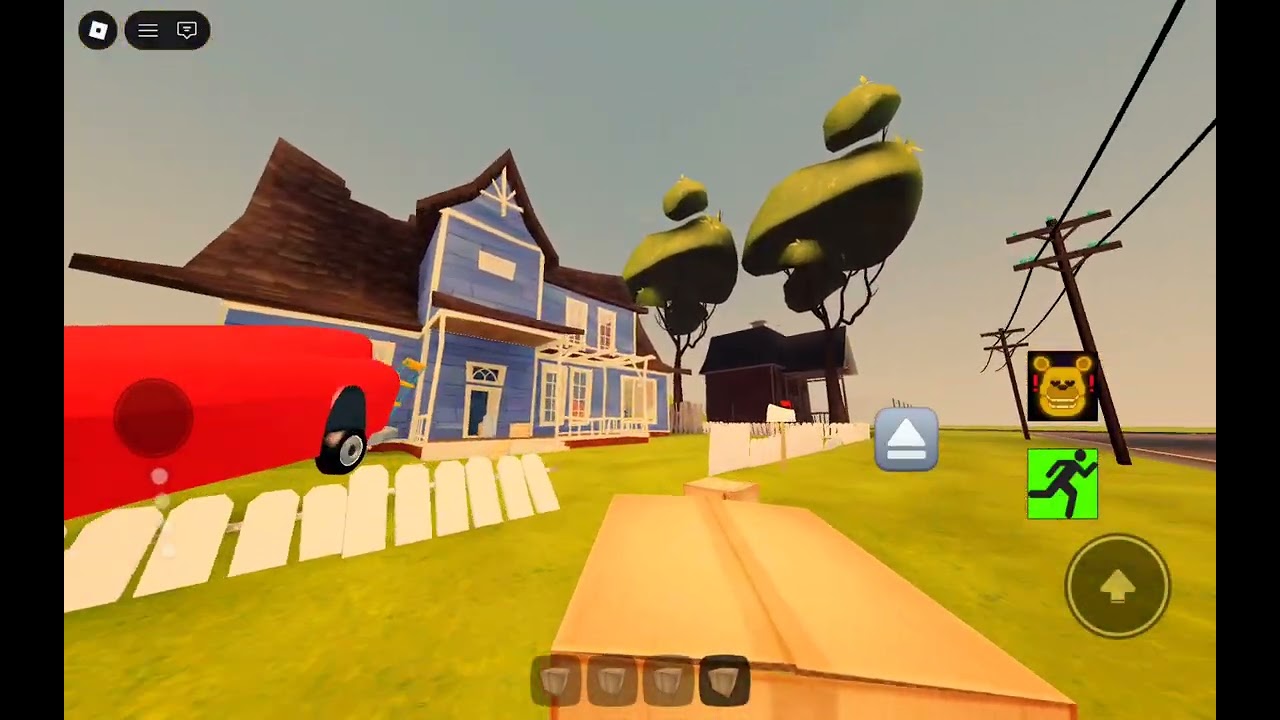 Playing run from fast fredbear (roblox)