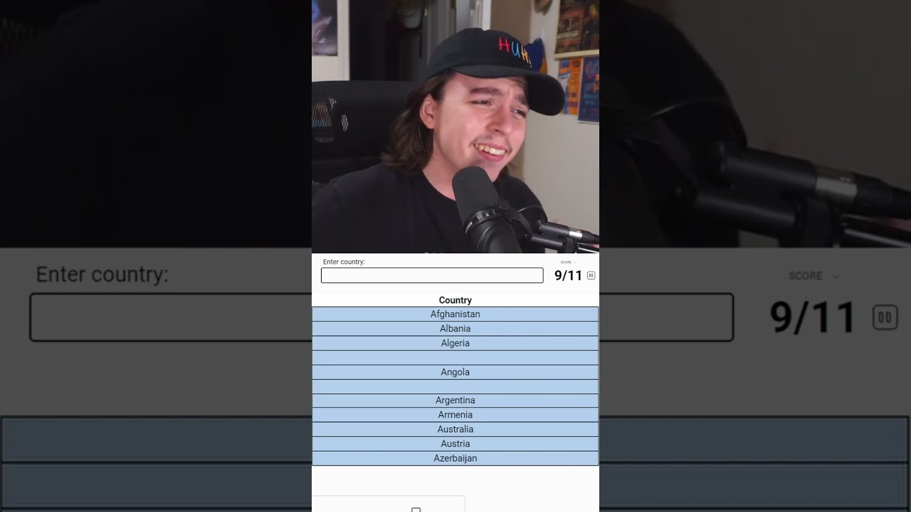 I THOUGHT I HAD IT... Sporcle Countries Game Challenge!