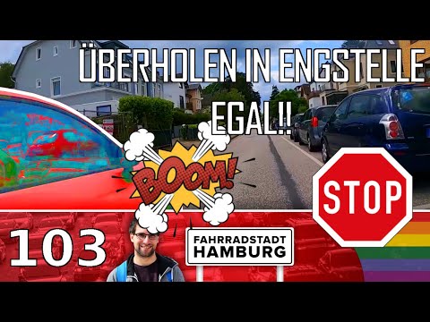 Radfahren in Hamburg (Teil 103) | Fahrrad Dashcam Hamburg