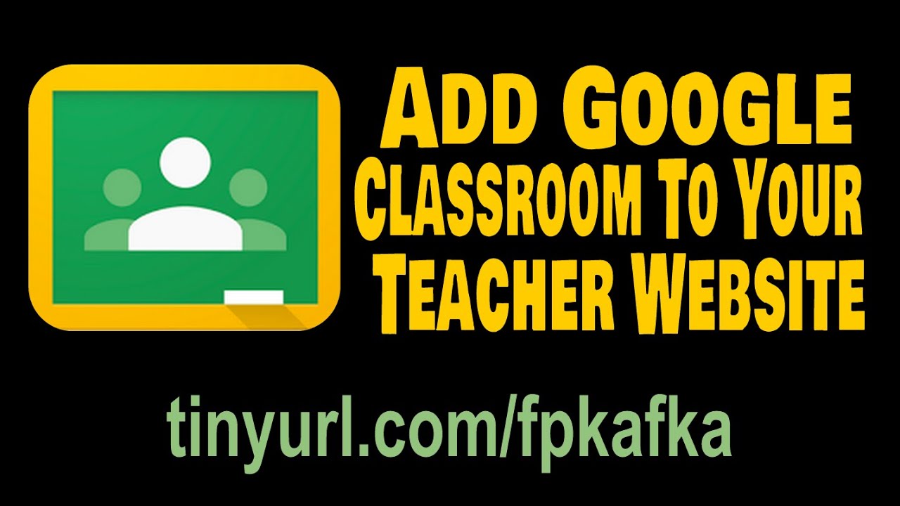 Teacher Website Add Google Classroom Icon Info