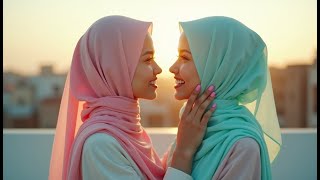 Silent Glances, True Love Hijab Girls Fall For Each Other