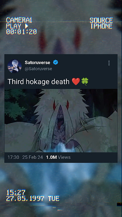 Third hokage death ❤️🍀|#naruto #sarutobi #orochimaru #shorts