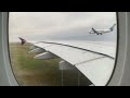 Qatar Airways A380 take off from London Heathrow Airport