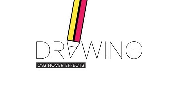 Drawing Logo Hover Effects | Html CSS Pencil Shape