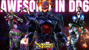DD6 Cosmic Node 3 First Run - Part 1 - First Two Waves - Dark Dimension 6 - Marvel Strike Force