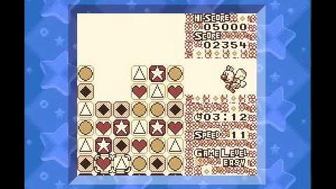 Unused Game Content ~ Tetris Attack SGB Unfinished Endless Time Trial Stage 1 Flying Wiggler 03