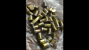 Spent shell rattles for our balsa fishing lures #recycled **spent shell, bb,soldering