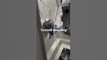 Threading on turnmill #vmc #moldmaking #machine #cnc #diy #cncvmc #casting #laser #worldcadcam