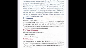 Functions in C | 10th class computerscience new book chapter 5