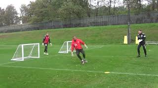 Barnsley F.C. | Goalkeeper Training | Handling Warm Up & 1v1 Activation Game