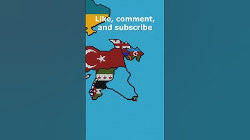 Small scale Iraq and Kuwait #countryflag #map #minecraft