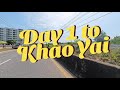 Motorcycle tour day 1 travel to khao yai thailand