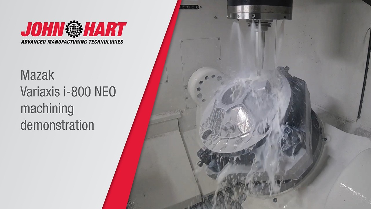 Machining a gearbox component on a Mazak Variaxis i-800 NEO - YouTube